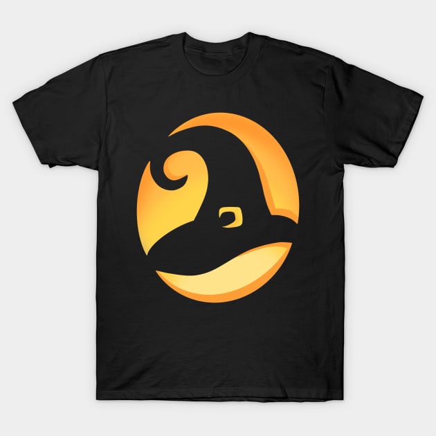 Halloween Witch Hat T-Shirt by Lady Lilac